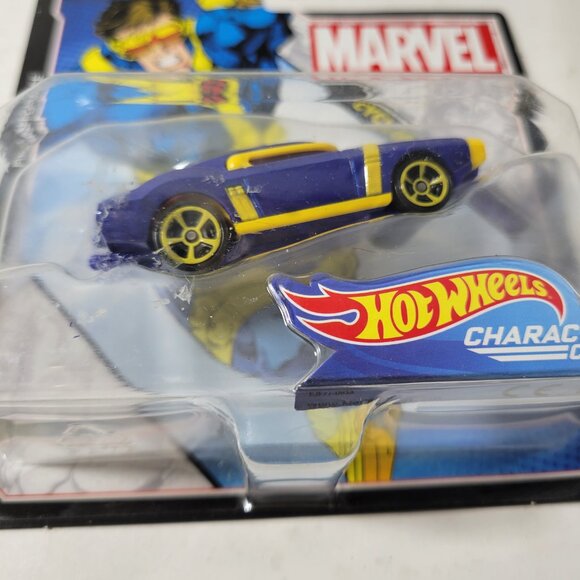 Hot Wheels Marvel Character Cars Cyclops - Picture 3 of 3